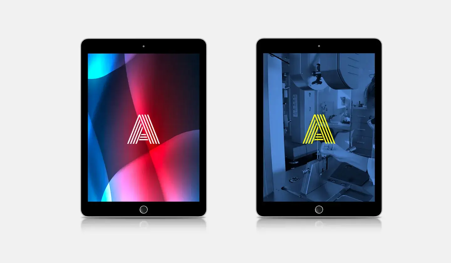 Argen letterform iPad