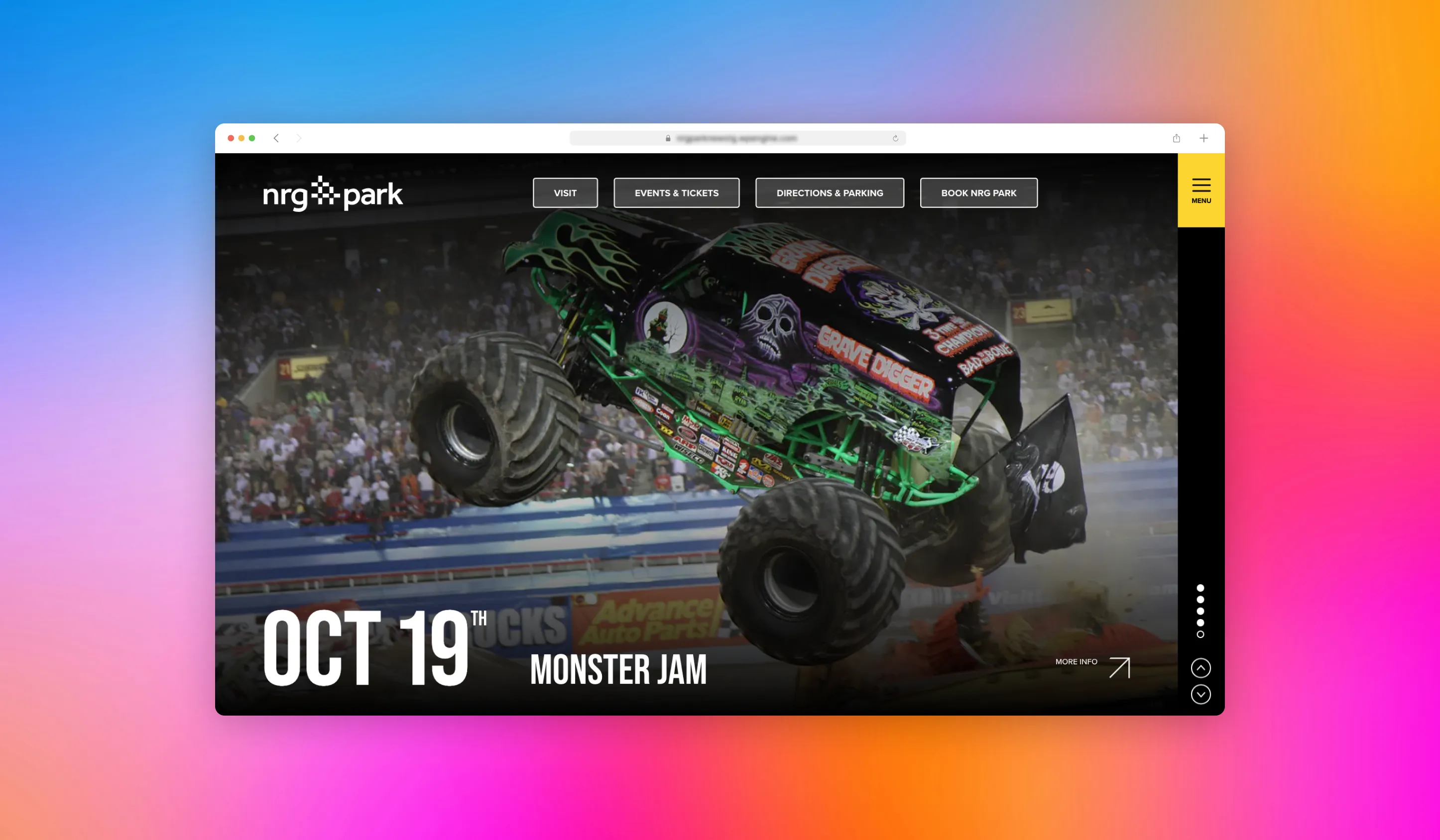 Web Design for NRG Park by OWDT