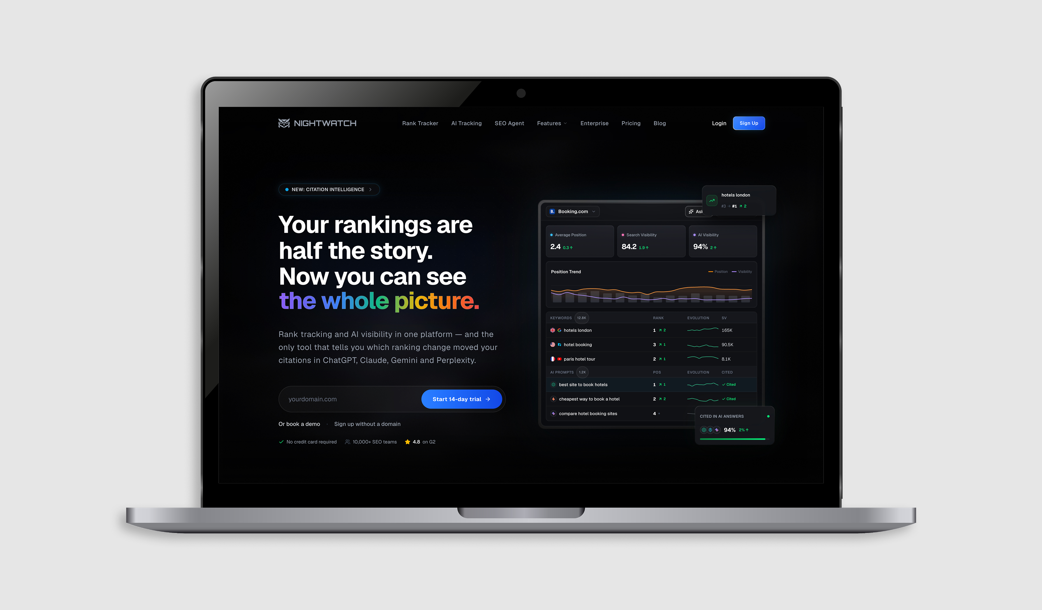 Nightwatch SEO rank tracker