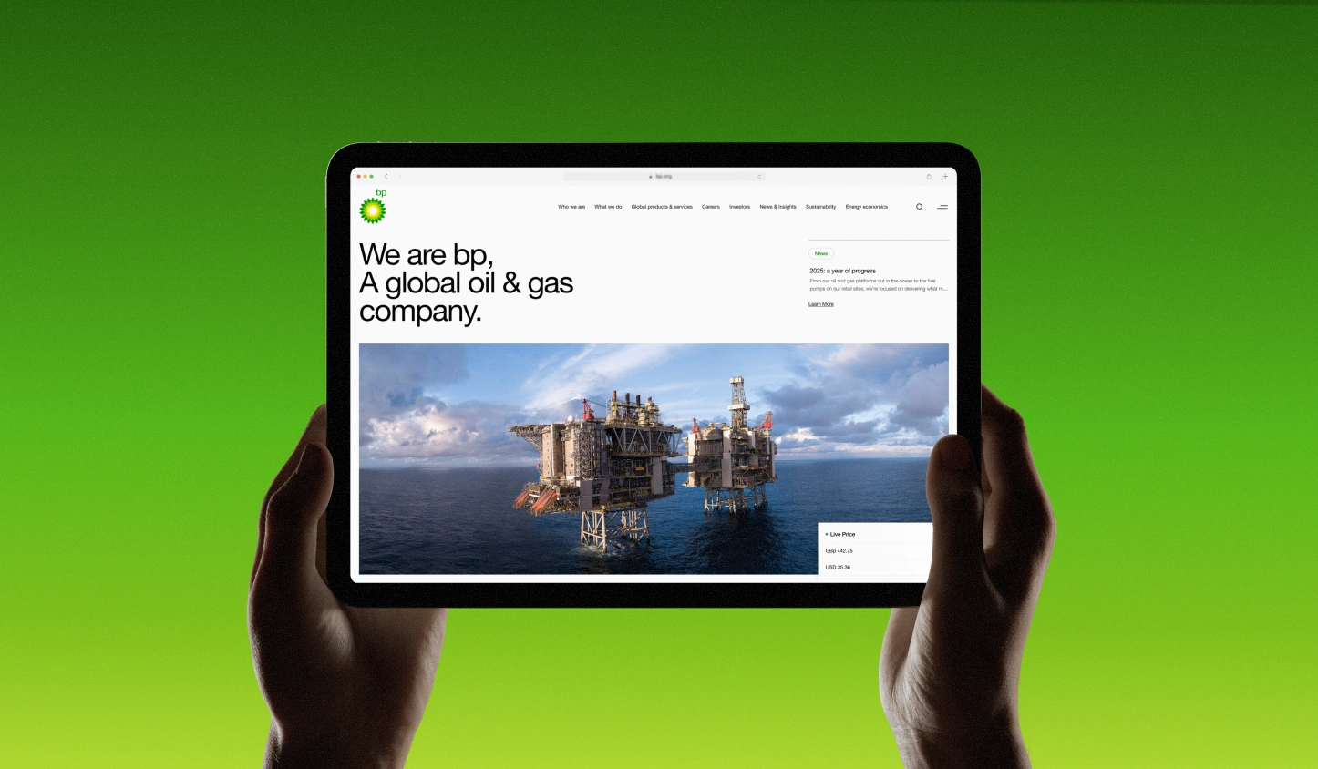 BP global oil & gas company