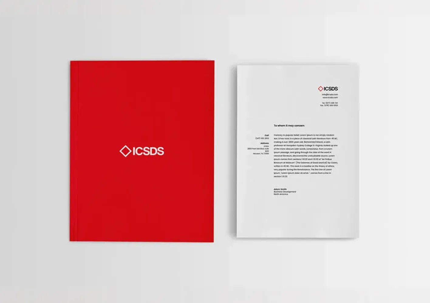 ICSDS Brand Stationery Set Design by OWDT